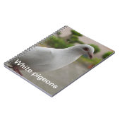 White pigeons notebook notitieboek (Linkerzijde)
