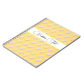 White Pills Patroon Bright Fun Yellow Medical Notitieboek (Linkerzijde)