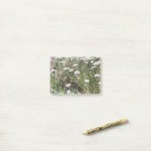 White Pincushion Wildbloemen Digital Waterverf Po Post-it® Notes (Op bureau)