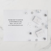 White Pine Holiday Party Folie Uitnodiging (Achterkant)