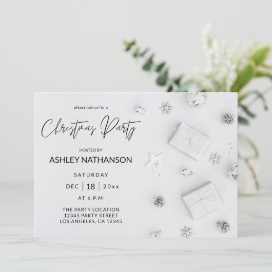 White Pine-kerstfeest Kaart (Staand voorkant)