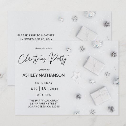 White Pine-kerstfeest Kaart (Voorkant / Achterkant)