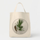 White Pine Tree Tote Bag (Voorkant)