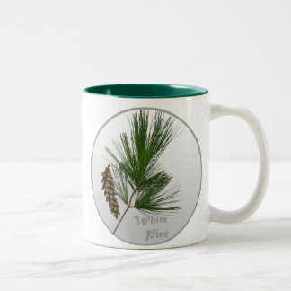 White Pine Tree Tweekleurige Koffiemok