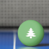 White Pine Tree-vorm op groen Pingpongbal (Net)