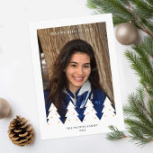 White Pine Trees Holiday Photo Card Feestdagenkaart