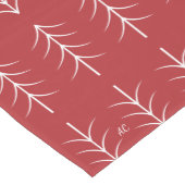 White Pines Pattern Red Kerstmis Runner Medium Tafelloper (Hoek)