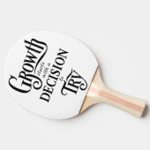 White Ping Pong Paddle – Groei begint Tafeltennisbatje (Zijkant)