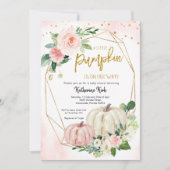 White Pink Blush Pumpkin is onderweg Kaart (Voorkant)