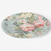 White Pink Floral Paper Bord (Gekanteld)