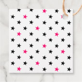 White Pink Last Rodeo Bachelorette Party Bedankjes Labels (Achterkant)