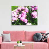White Pink Peony Flower Canvas Afdruk (Insitu (Woonkamer))