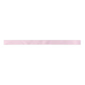 White & Pink Stripes Geometric Pattern Satijnen Lint (Voorkant)