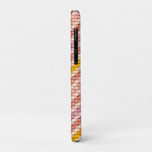 WHITE PINK YELLOW MOSAIC CHEVRONS Case-Mate iPhone CASE (Achterkant/links)