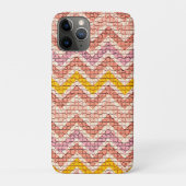 WHITE PINK YELLOW MOSAIC CHEVRONS Case-Mate iPhone CASE (Achterkant)