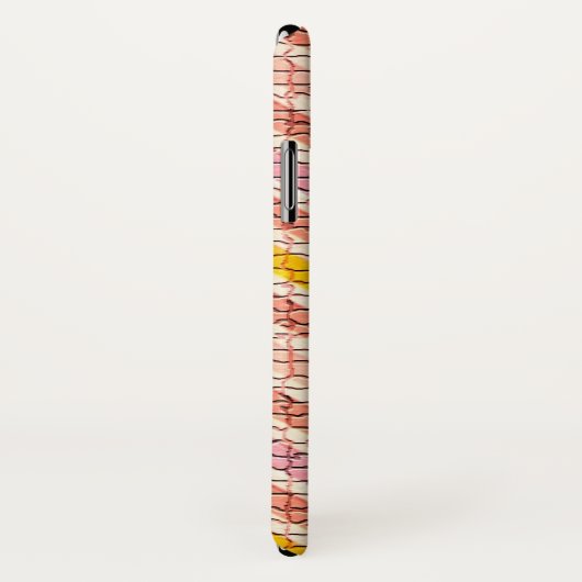 WHITE PINK YELLOW MOSAIC CHEVRONS Case-Mate iPhone CASE (Achterkant / rechts)
