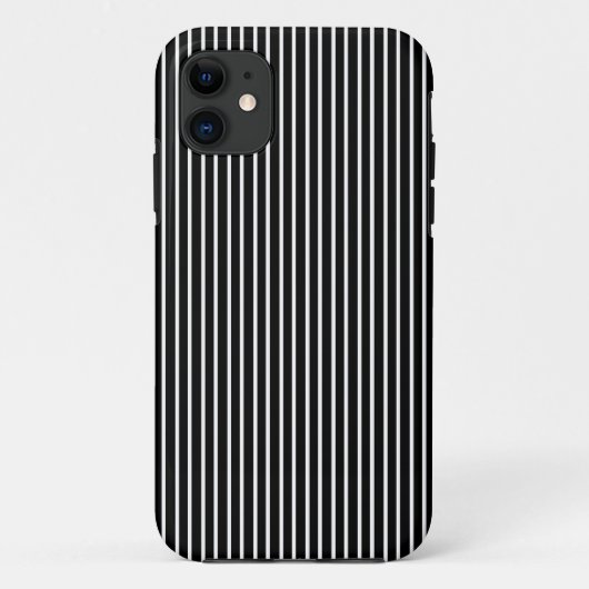 White Pinstripe iPhone Case (Achterkant)