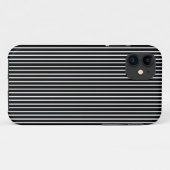 White Pinstripe iPhone Case (Achterkant (horizontaal))