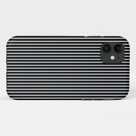 White Pinstripe iPhone Case (Achterkant (horizontaal))