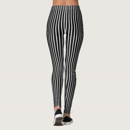 White Pinstripe Leggings (Achterkant)