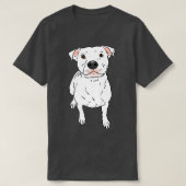 White Pit Bull, White Pittie, Pit Bull Lover, Pit  T-shirt (Design voorkant)