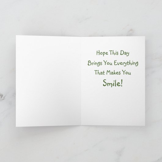 White Pitbull Birthday Kaart (Binnen)