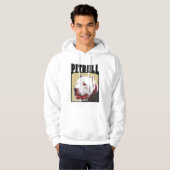 White Pitbull Hoodie (Voorkant volledig)
