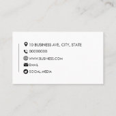 White Plain Generic Design Visitekaartje (Achterkant)