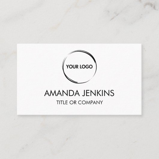 White Plain Generic Design Visitekaartje (Voorkant)