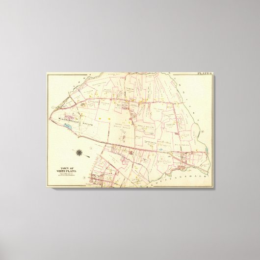 White Plains, New York Canvas Afdruk (Voorkant)