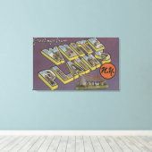 White Plains, New York - Large Letter Scenes Canvas Afdruk (Insitu (Houten vloer))