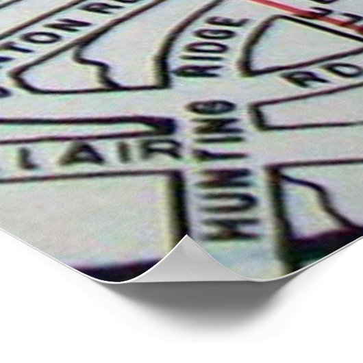 White Plains, NY  Map Poster (Hoek)