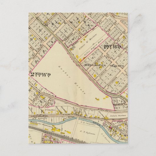 White Plains wards 1-2, New York Briefkaart (Voorkant)