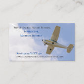 White Plane Flight School Instructor Pilot Visitekaartje (Voorkant)