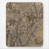 White Plum Blossom en Moon van Ito Jakuchu Muismat (Voorkant)