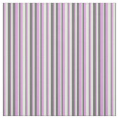 White, Plum & Dim Grey Stripes/Lines Pattern Stof (Swatch)