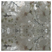 White Plum Flower Fabric Stof (Close Up)