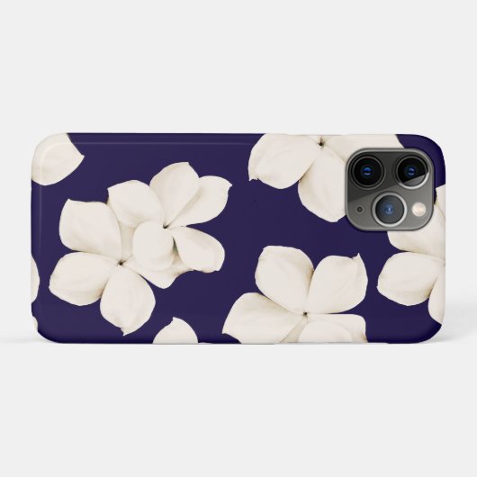 White Plumeria Case-Mate iPhone Case (Achterkant (horizontaal))