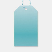 White Plumeria Flower Beach Wedding Bedankt Cadeaulabel (Achterkant)