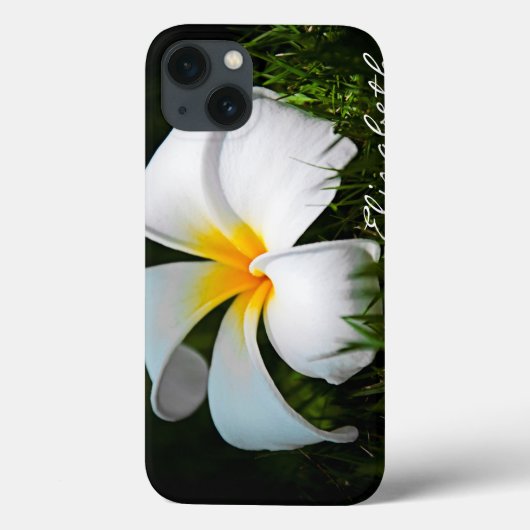 White Plumeria Frangipani Hawaii Flower Case-Mate iPhone Case (Achterkant)