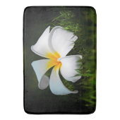 White Plumeria Frangipani Hawaii Flowers Badmat (Voorkant Verticaal)