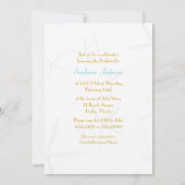 White Plumeria Hawaiian Bridal Shower Invitation Kaart (Achterkant)