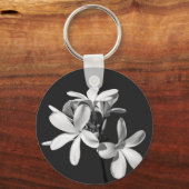 White Plumeria in full bloom Sleutelhanger (Voorkant)