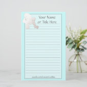 White podle Stationery Briefpapier (Staand voorkant)