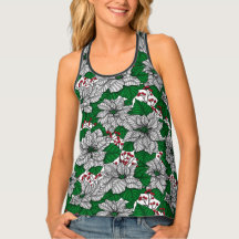 White poinsettia, kerstpatroon