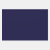 White Poinsettias on Navy Blue Background Inpakpapier Vel (Voorkant 3)