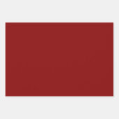 White Poinsettias on Red Background Inpakpapier Vel (Voorkant 3)