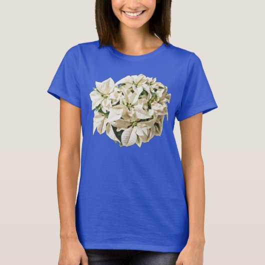 White Poinsettias T-shirt (Voorkant)