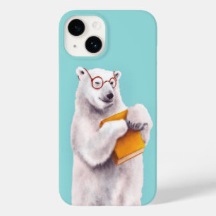 White Polar Beer Smart Book Lover Case-Mate iPhone 14 Hoesje
