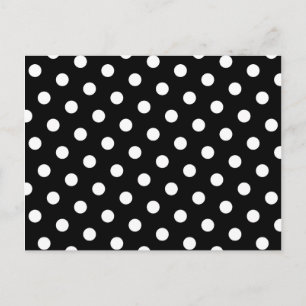 White Polka Dot Briefkaart